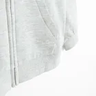 Cool Club, Bluza dziewczęca z kapturem, rozpinana, ocieplana, szara melanż