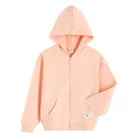 Cool Club, Bluza dziewczęca z kapturem, rozpinana, pomarańczowa