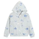 Cool Club, Bluza dziewczęca z kapturem, rozpinana, szara