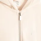 Cool Club, Bluza dziewczęca z kapturem, rozpinana, welurowa, beżowa