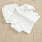 Cool Club, Bluza niemowlęca z kapturem, bawełna organiczna, biała