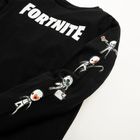 Cool Club, Bluzka chłopięca z długim rękawem, czarna, Fortnite