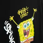 Cool Club, Bluzka chłopięca z długim rękawem, czarna, SpongeBob