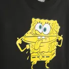 Cool Club, Bluzka chłopięca z długim rękawem, czarna, SpongeBob
