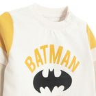 Cool Club, Bluzka chłopięca z długim rękawem, ecru, Batman