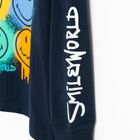 Cool Club, Bluzka chłopięca z długim rękawem, granatowa, SmileyWorld