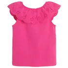 Cool Club, Bluzka dziewczęca bez rękawów, prążkowana, różowa