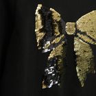 Cool Club, Bluzka dziewczęca z długim rękawem, czarna