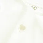 Cool Club, Bluzka dziewczęca z długim rękawem, prążkowana, biała