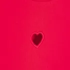 Cool Club, Bluzka dziewczęca z długim rękawem, prążkowana, czerwona