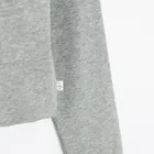 Cool Club, Bluzka dziewczęca z długim rękawem, prążkowana, szara