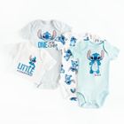 Cool Club, Body chłopięce z krótkim rękawem, mix, Lilo i Stitch, zestaw, 4 szt.