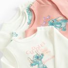 Cool Club, Body dziewczęce z długim rękawem, mix, Lilo i Stitch, zestaw, 4 szt.