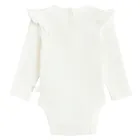 Cool Club, Body dziewczęce z długim rękawem, prążkowane, białe