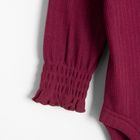 Cool Club, Body dziewczęce z długim rękawem, prążkowane, bordowe