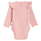 Cool Club, Body dziewczęce z długim rękawem, prążkowane, różowe