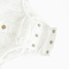 Cool Club, Body koszulowe chłopięce z krótkim rękawem, muślinowe, białe