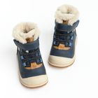 Cool Club, Buty zimowe chłopięce, pachnące, granatowe, Zdrowa Stopa, ocieplane, podeszwa Bio-Protect