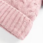 Cool Club, Czapka dziewczęca z pomponami, różowa