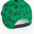 Cool Club, Czapka z daszkiem chłopięca, zielona, Minecraft