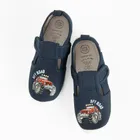 Cool Club, Kapcie chłopięce, granatowe, skórzana wkładka, Zdrowa Stopa