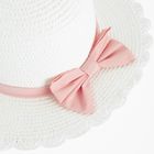 Cool Club, Kapelusz dziewczęcy, słomiany, biały