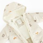 Cool Club, Kombinezon chłopięcy z kapturem, ocieplany, beżowy