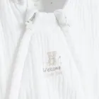 Cool Club, Kombinezon przejściowy niemowlęcy z kapturem, muślinowy, biały