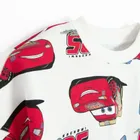 Cool Club, Komplet chłopięcy, Bluza, Szorty, biały, Auta