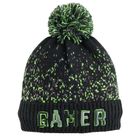 Cool Club, Komplet chłopięcy, Czapka z pomponem, Komin, czarny