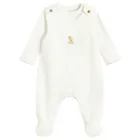 Cool Club, Komplet dziewczęcy, ażurowy, Body z długim rękawem, Śpiochy, biały