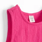 Cool Club, Komplet dziewczęcy, Bluzka bez rękawów, Spodnie materiałowe, wide, różowy