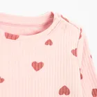 Cool Club, Komplet dziewczęcy, Bluzka z długim rękawem, Legginsy, prążkowany, różowy