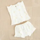 Cool Club, Komplet dziewczęcy, Bluzka z krótkim rękawem, Szorty, biały