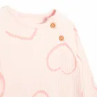 Cool Club, Komplet dziewczęcy, Body z długim rękawem, Półśpiochy, prążkowany, różowy