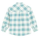Cool Club, Koszula chłopięca z długim rękawem, flanelowa, niebiesko-biała