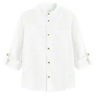 Cool Club, Koszula chłopięca z długim rękawem, z lnem, regular, biała