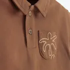 Cool Club, Koszulka polo chłopięca z krótkim rękawem, brązowa
