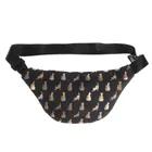 Cool Club, Kotki, saszetka na biodro, nerka, czarno-złota