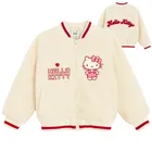 Cool Club, Kurtka dziewczęca, rozpinana, ecru, Hello Kitty