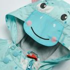 Cool Club, Kurtka wiosenna niemowlęca z kapturem, turkusowa, chmurki, Fisher-Price