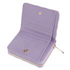 Cool Club, Kwiatki, portfel, fioletowo-biała kratka