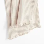 Cool Club, Legginsy dziewczęce, flare, prążkowane, beżowe