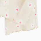 Cool Club, Legginsy dziewczęce, flare, prążkowane, beżowe