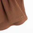 Cool Club, Legginsy dziewczęce, flare, prążkowane, brązowe