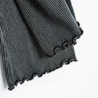 Cool Club, Legginsy dziewczęce, flare, prążkowane, czarne