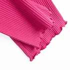 Cool Club, Legginsy dziewczęce, flare, prążkowane, różowe