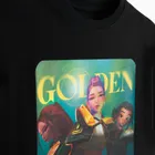 Cool Club, Luźny t-shirt dziewczęcy, czarny, K-Pop Demon Hunters