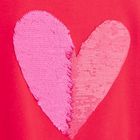 Cool Club, Luźny t-shirt dziewczęcy, czerwony