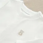 Cool Club, Pajac niemowlęcy, bawełna organiczna, biały